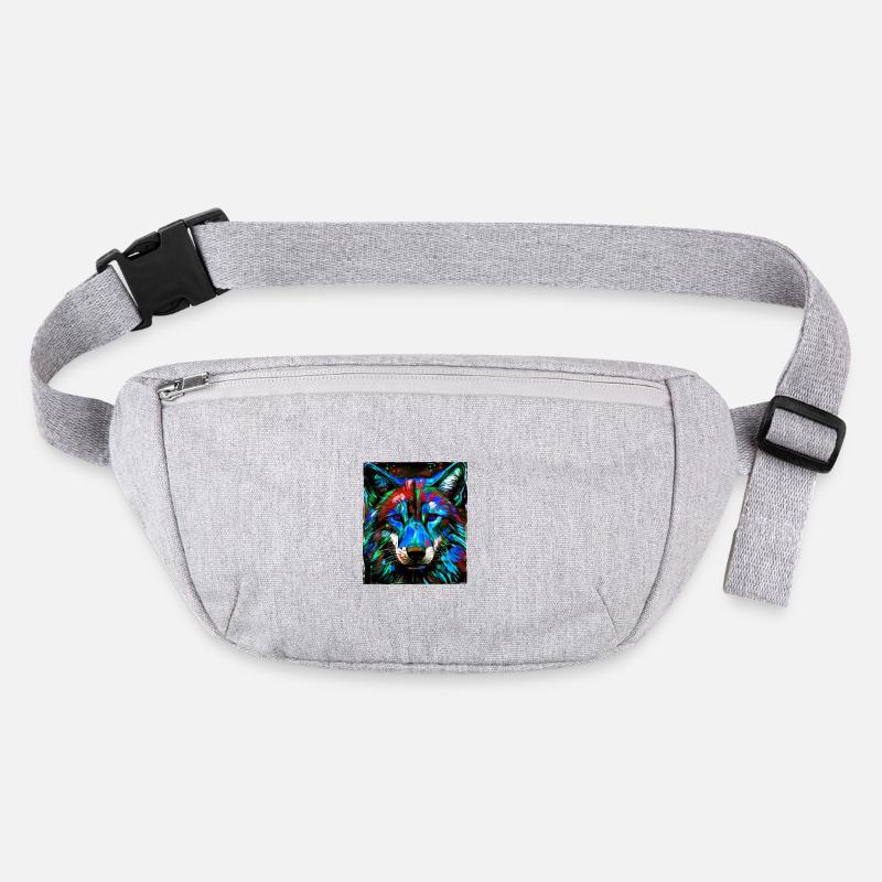 Wolf Portrait Stanley/Stella recycled Hip Bag 
