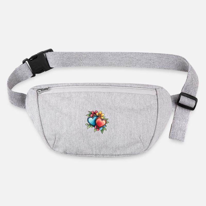 Heart Flowers Stanley/Stella recycled Hip Bag 