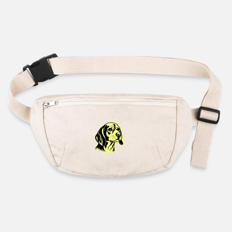 Tête de chien Beagle Sac banane recyclé Stanley/Stella