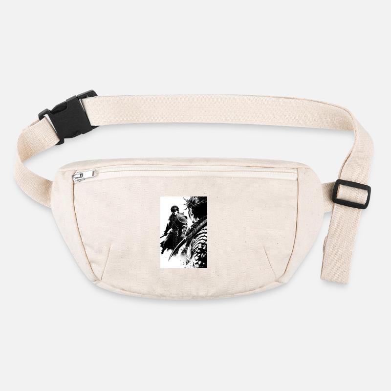Samurai Black and White Design Stanley/Stella recycled Hip Bag 