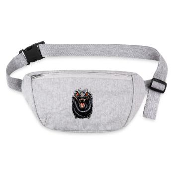 Intense Fierce Snake - Stanley/Stella recycled Hip Bag  - heather grey - Front