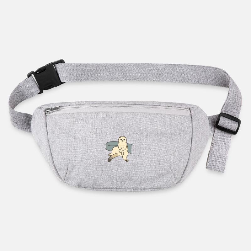 Scottish fold kitten assessing eyesight Stanley/Stella recycled Hip Bag 