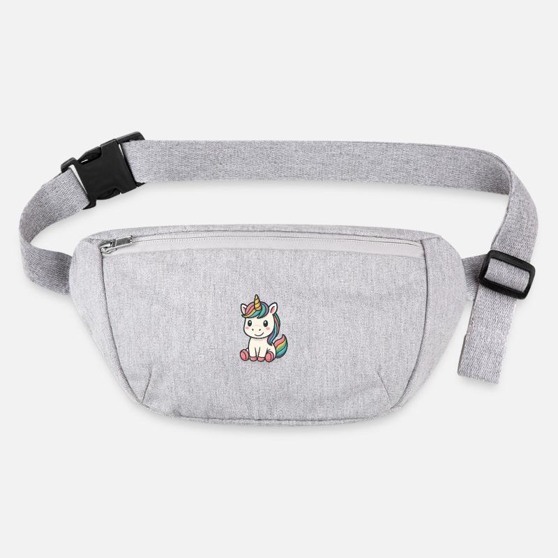 Pastell Unicorn Regenbogenmähne Stanley/Stella recycelte Gürteltasche