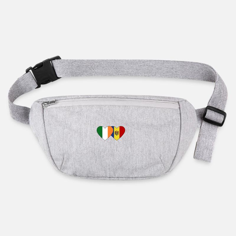Drapeau de l’Irlande et de la Moldavie Sac banane recyclé Stanley/Stella