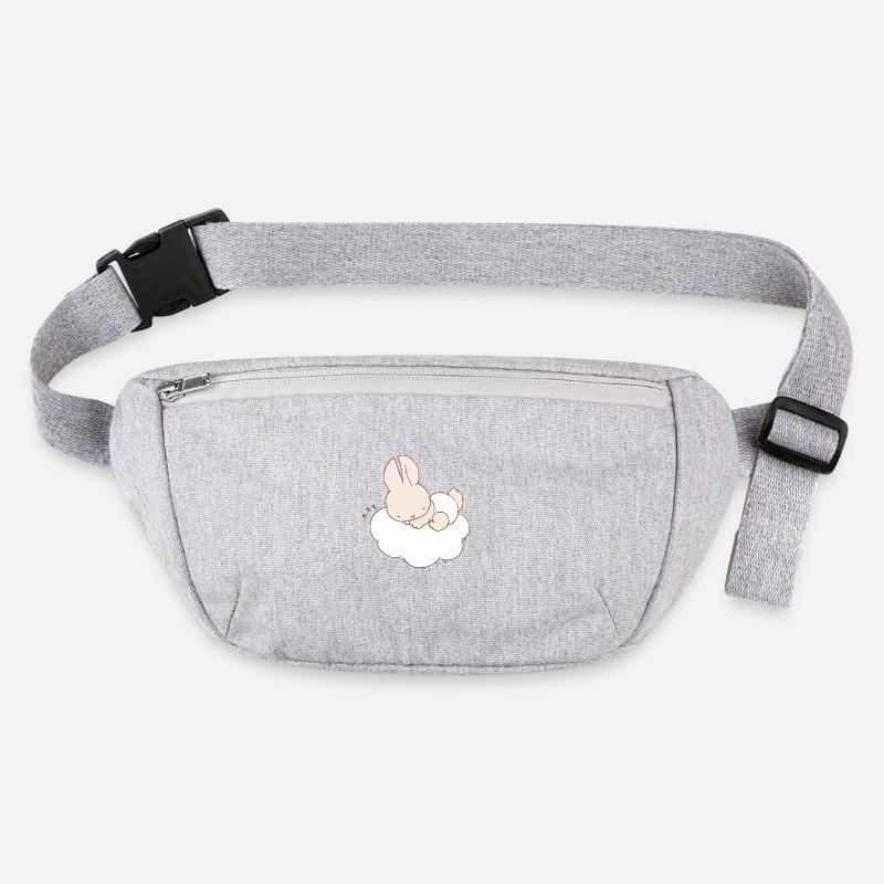 Lapin de bébé dormir sur un nuage Sac banane recyclé Stanley/Stella