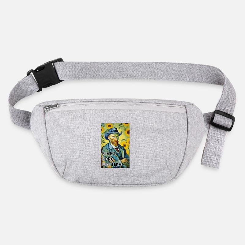 Hier wartet - Impressionismus-Malerei Stanley/Stella recycelte Gürteltasche