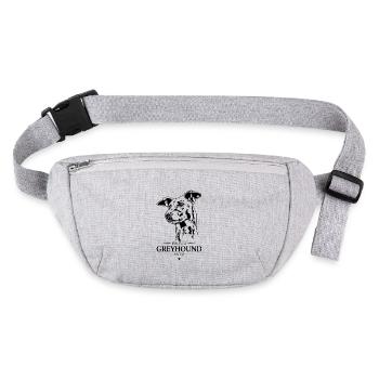 Lévrier Maman Chien Chien Lévriers Wilsigns - Sac banane recyclé Stanley/Stella - gris chiné - Devant