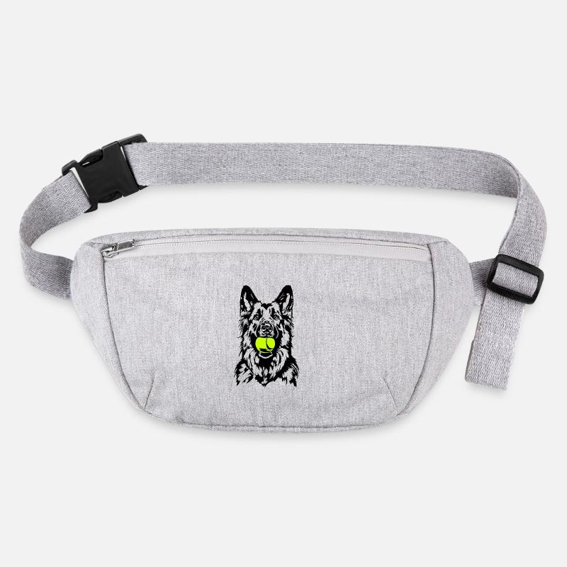 German Longhaired German Shepherd Dogs Wilsigns Stanley/Stella recycled Hip Bag 