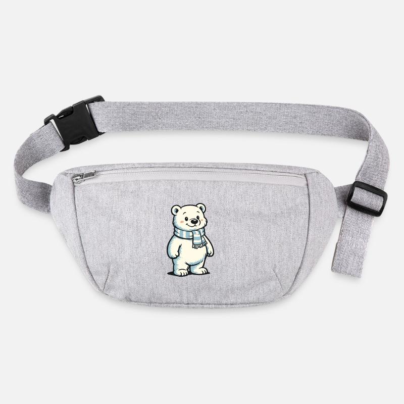 Polarbär mit Schal Stanley/Stella recycelte Gürteltasche