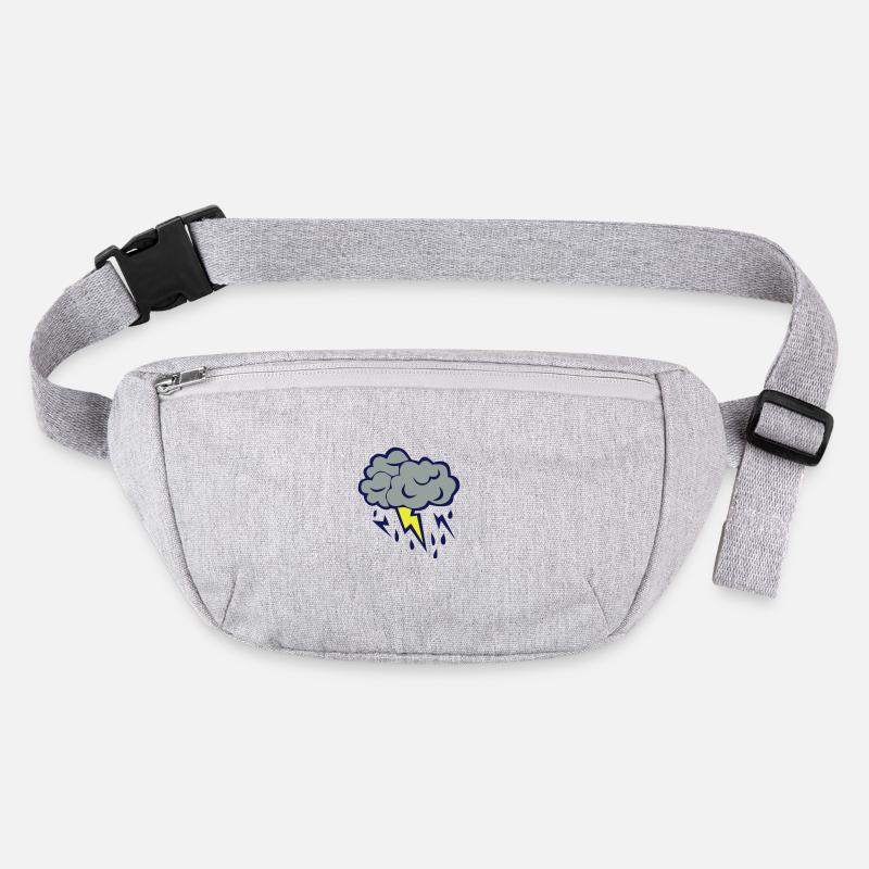 nuage eclair orage cloud pluie 606 Sac banane recyclé Stanley/Stella