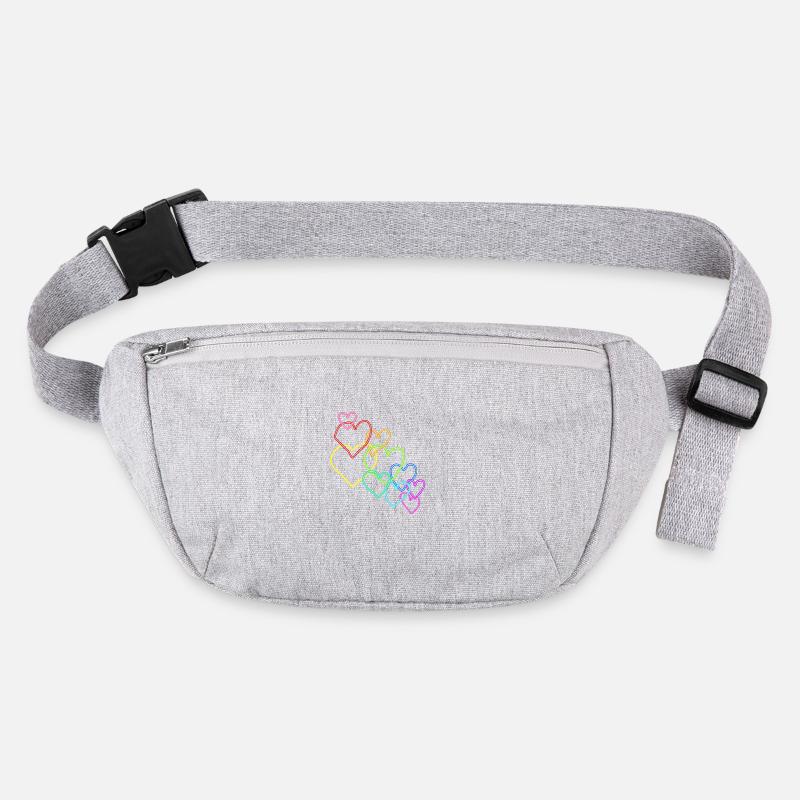 bunte Herzen Valentinstag Stanley/Stella recycelte Gürteltasche