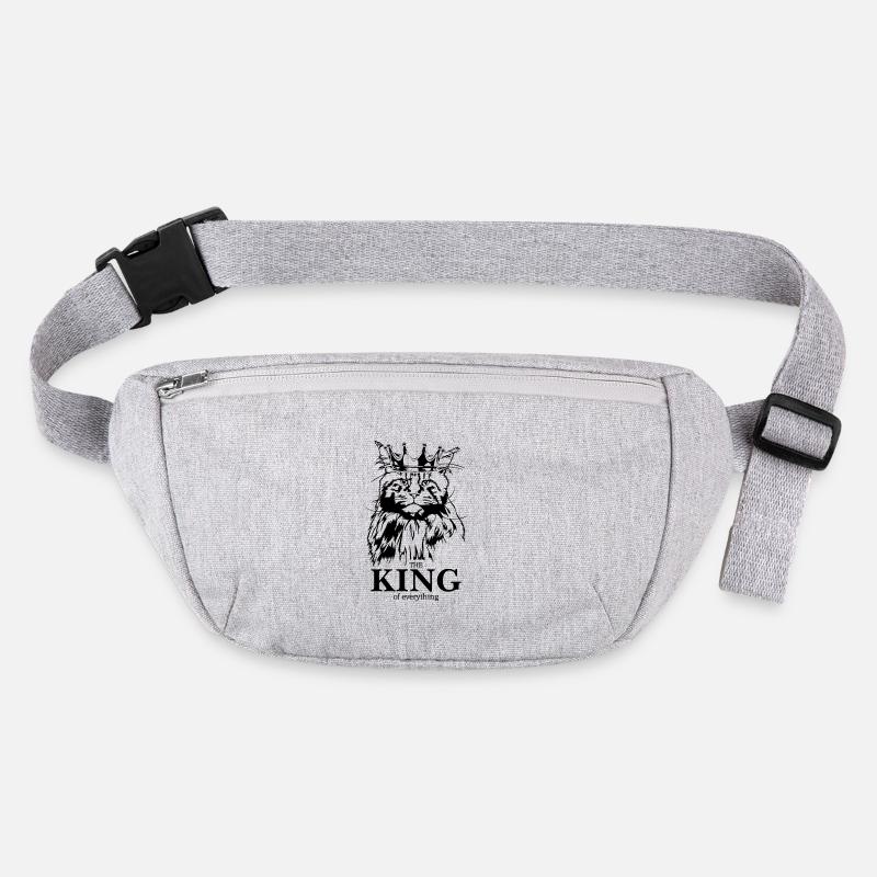 Maine Coon King of everything Katzenspruch Katze Stanley/Stella recycelte Gürteltasche
