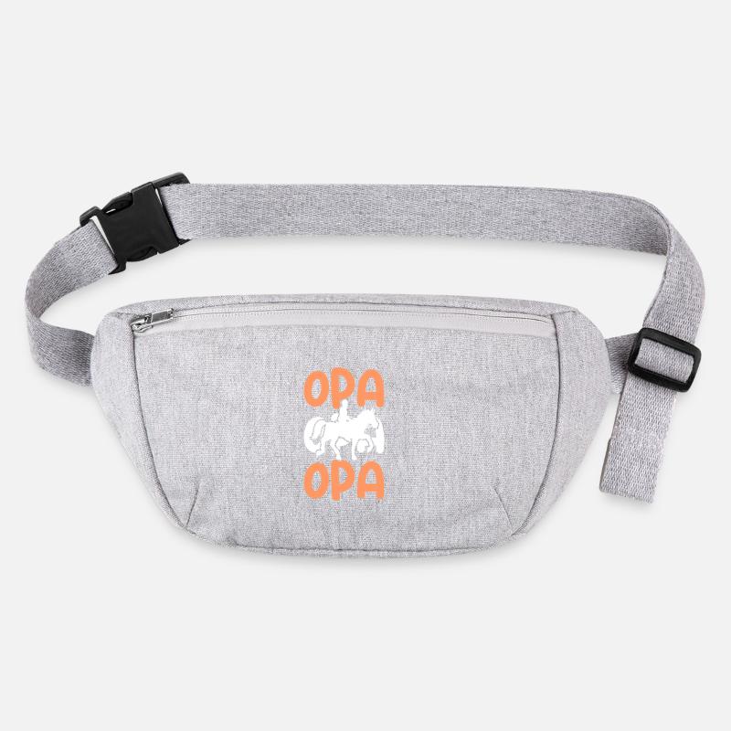 Reiten Opa Pferde Stanley/Stella recycelte Gürteltasche