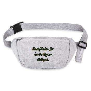 Der kreative Weg... - Stanley/Stella recycelte Gürteltasche - Grau meliert - Vorne