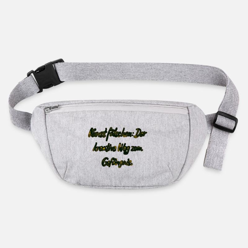 Der kreative Weg... - Stanley/Stella recycelte Gürteltasche - Grau meliert