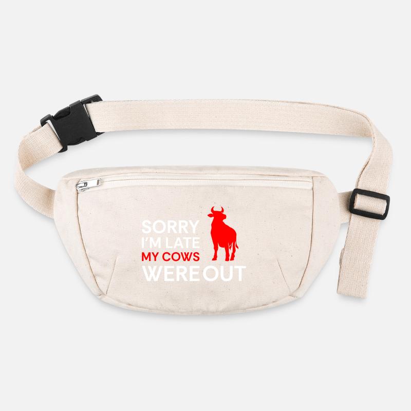 Cows Dairy Farmer Cowbell Stanley/Stella recycled Hip Bag 