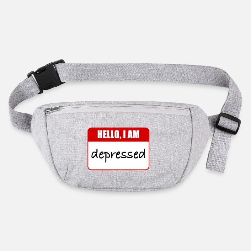 Hallo, ich bin depressiv Stanley/Stella recycelte Gürteltasche