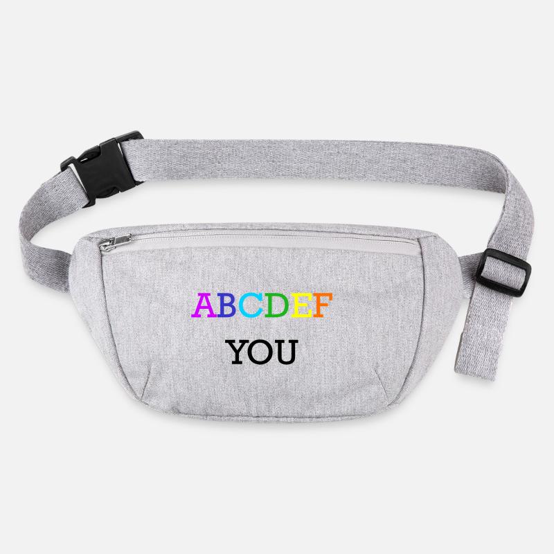 ABCDEF YOU Rainbow Stanley/Stella recycled Hip Bag 