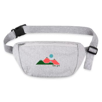 Schneezeit! SKI-SWEATSHIRT Für Skikomfort - Stanley/Stella recycelte Gürteltasche - Grau meliert - Vorne