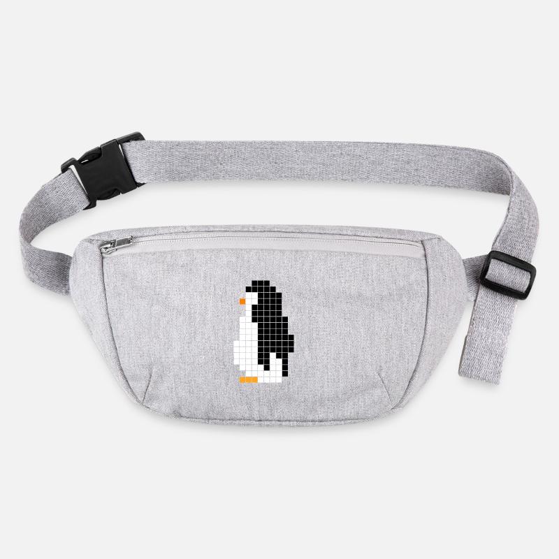 Pixel Penguin – Design rétro d’animaux Sac banane recyclé Stanley/Stella