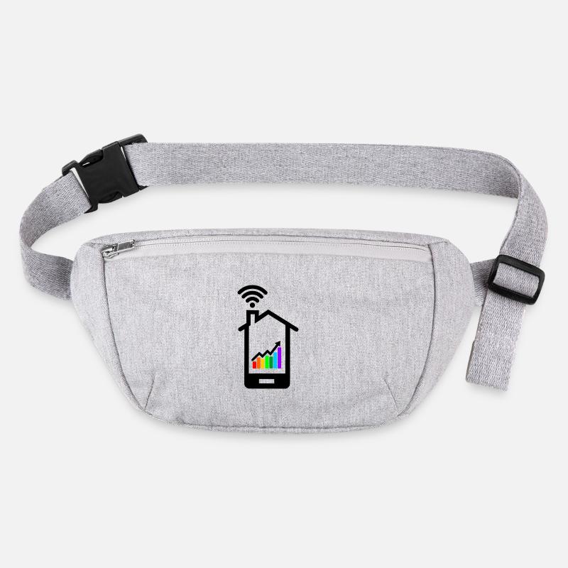 Better results colored graph in smartphone Stanley/Stella recycled Hip Bag 