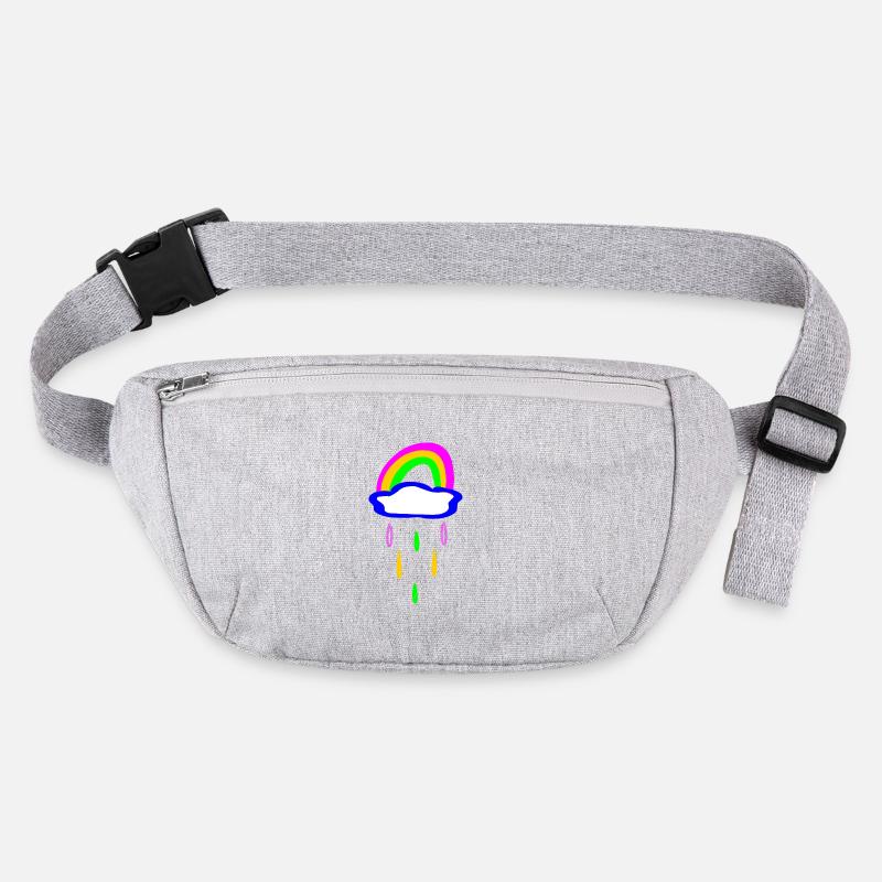 Rainbow and rain Stanley/Stella recycled Hip Bag 