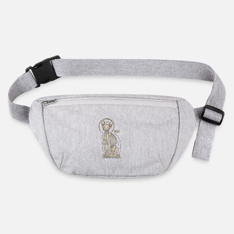 Cat Sphinx Skeleton Tattoo Stanley/Stella recycled Hip Bag 