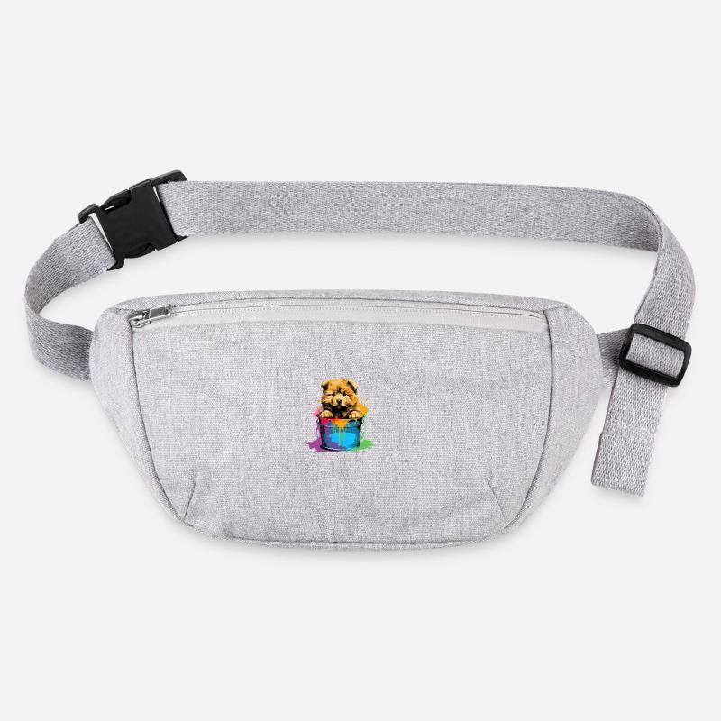 Chow Chow Hund Chinesische Hunderasse Stanley/Stella recycelte Gürteltasche