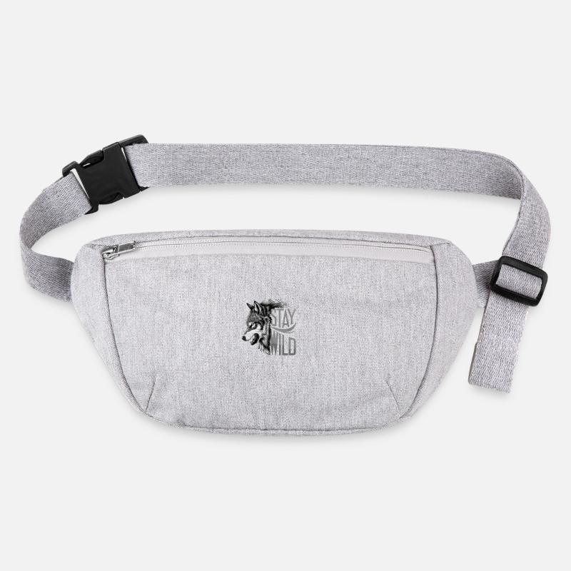 Stay Wild Wolf Motivation Stanley/Stella recycelte Gürteltasche