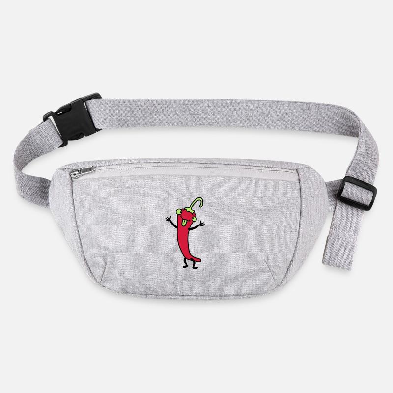Chili chilli peppers hot funny comics Stanley/Stella recycled Hip Bag 