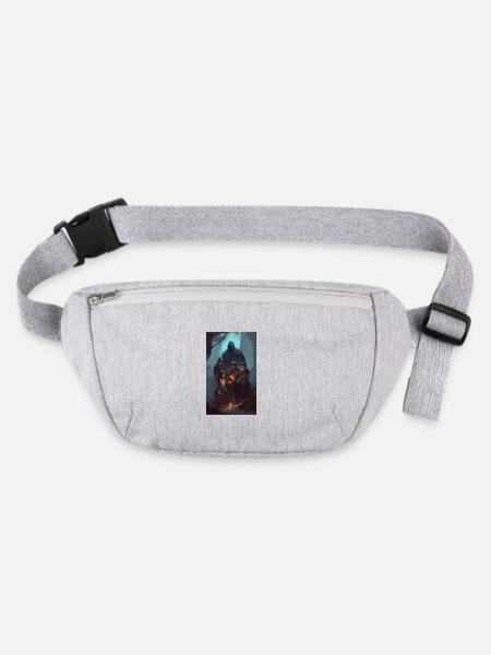 Dark fantasy family tales - Stanley/Stella recycled Hip Bag  - heather grey - Front