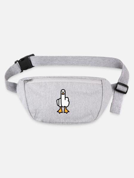 Oie de déclaration - Sac banane recyclé Stanley/Stella - gris chiné - Devant