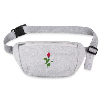 Cœur rose - Sac banane recyclé Stanley/Stella - gris chiné - Devant