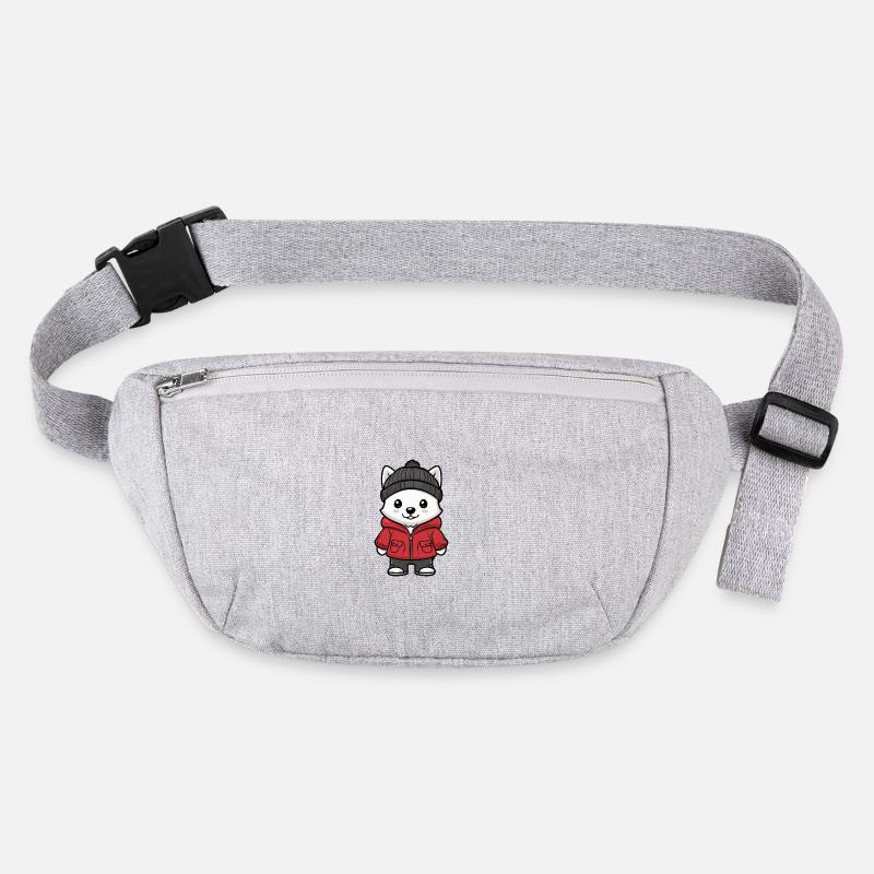 Chien Samoyède Hiver Sac banane recyclé Stanley/Stella