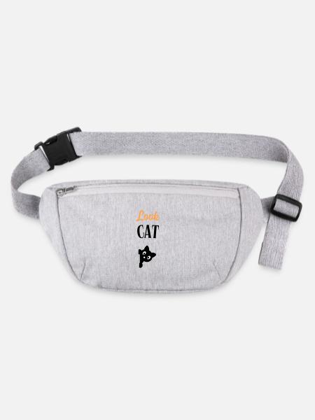 Look Cat - Sac banane recyclé Stanley/Stella - gris chiné - Devant