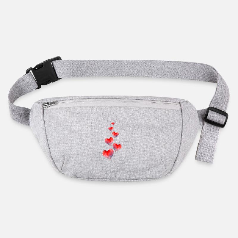 Herzen Rot Liebe Stanley/Stella recycelte Gürteltasche