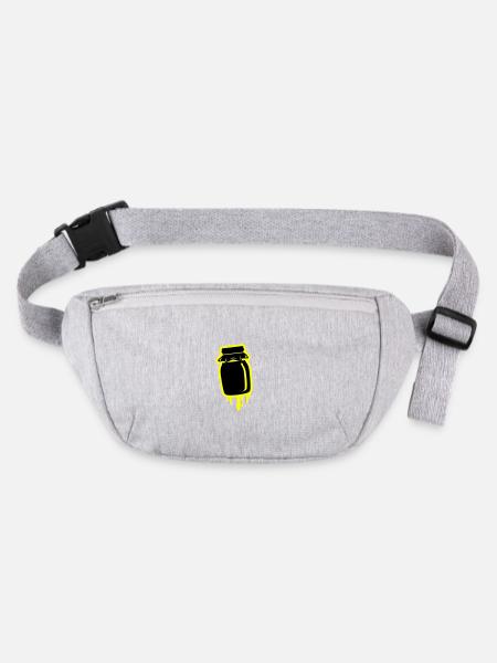 Honey symbol beekeeper - Stanley/Stella recycled Hip Bag  - heather grey - Front