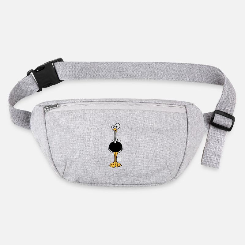 Funny Ostrich, Three Color Design Stanley/Stella recycled Hip Bag 