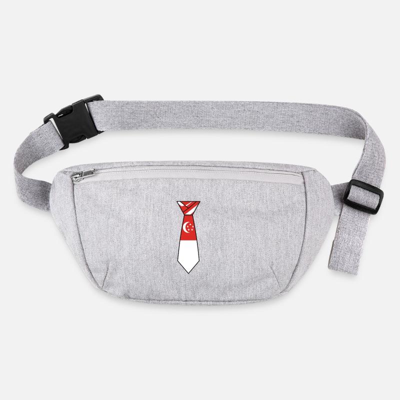 Cravate de Singapour – Conception du drapeau Sac banane recyclé Stanley/Stella