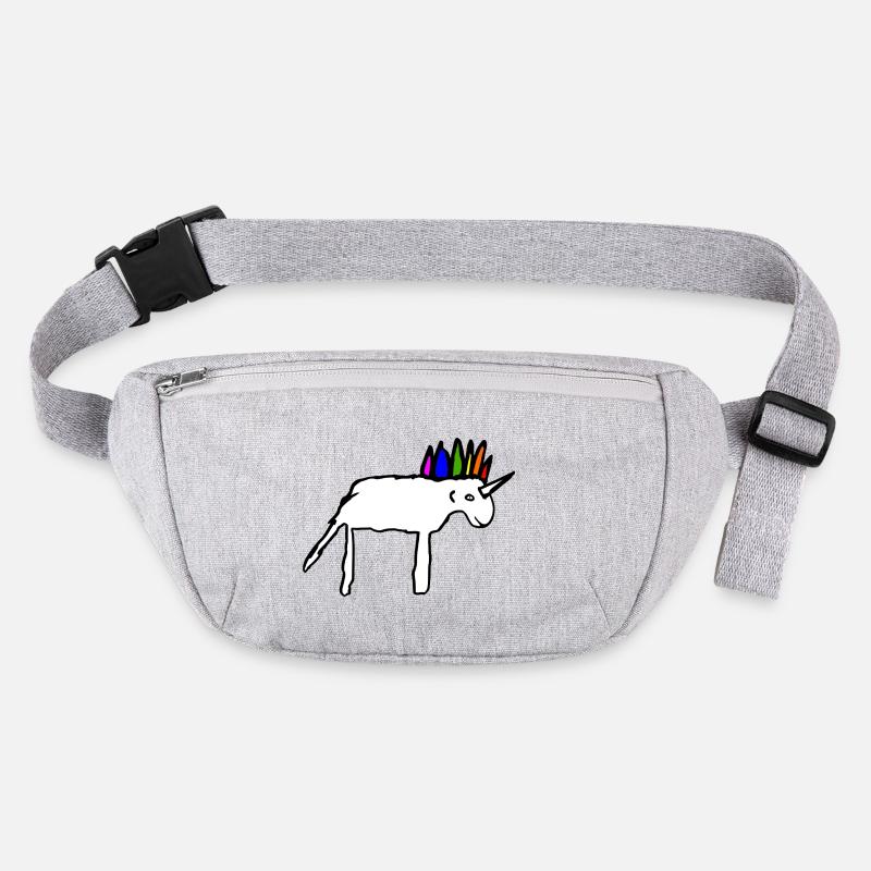 Beautiful scribbled unicorn Stanley/Stella recycled Hip Bag 