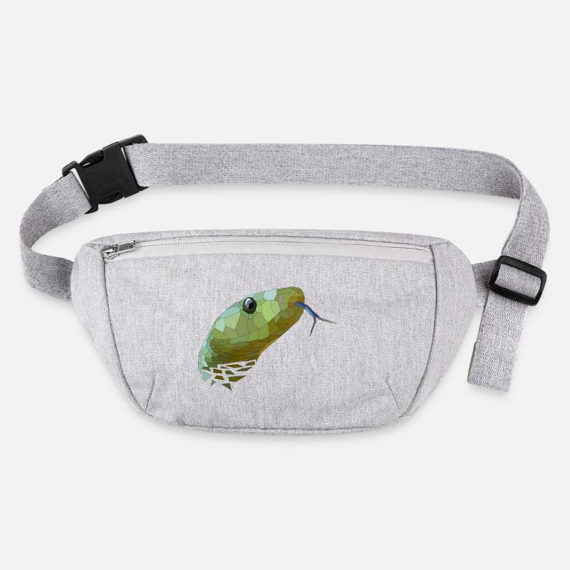 Serpent géométrique Low Poly Sac banane recyclé Stanley/Stella