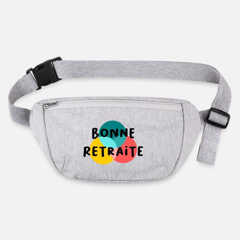 RETRAITE. BONNE RETRAITE. JOYEUSE RETRAITE Sac banane recyclé Stanley/Stella