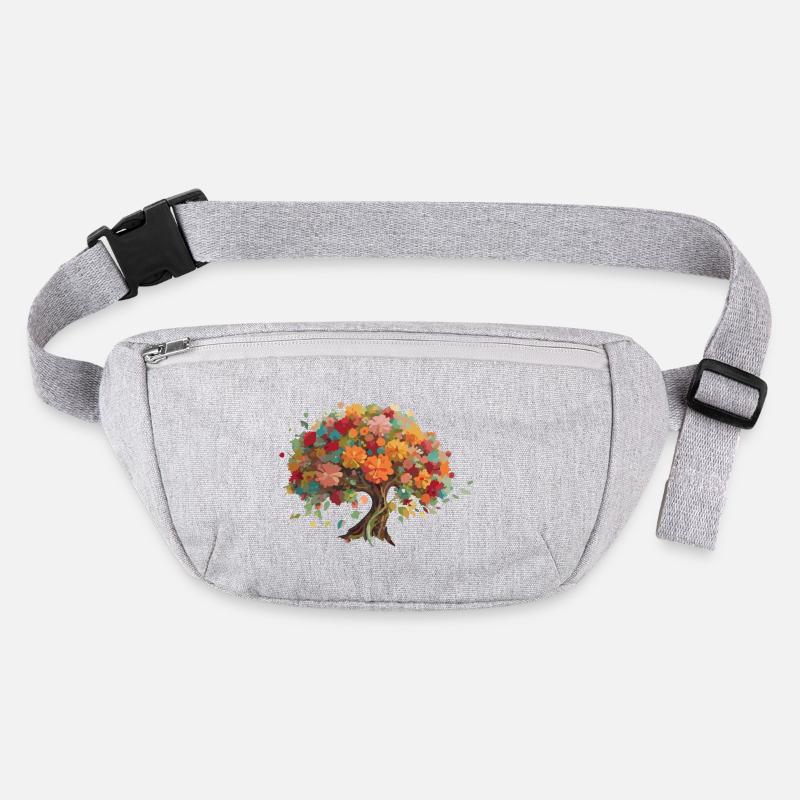 Baum-Bonsai bunt mit Laubblättern Stanley/Stella recycelte Gürteltasche