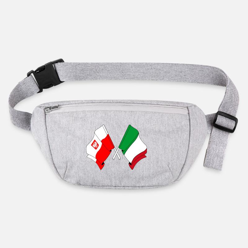 Drapeau de la Pologne, drapeau de l’Italie Sac banane recyclé Stanley/Stella