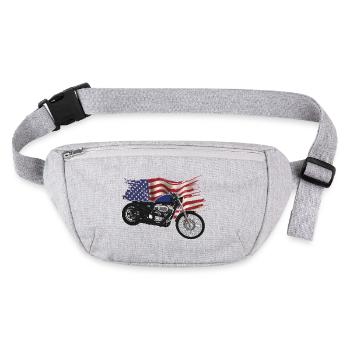 Chopper // Custom // Motorcycle - Stanley/Stella recycled Hip Bag  - heather grey - Front