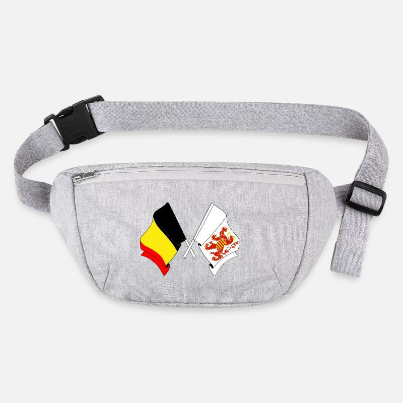 Drapeau de la Belgique et drapeau du Limbourg Sac banane recyclé Stanley/Stella