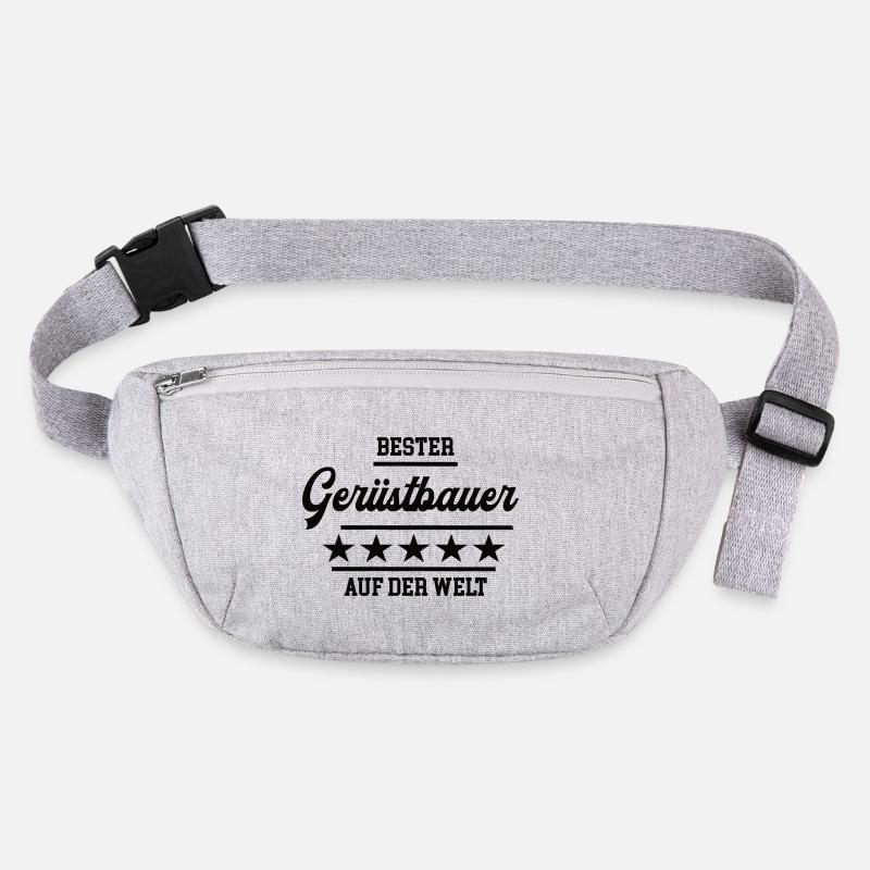 Gerüstbauer Bester Handwerker Gerüstbau Baustelle Stanley/Stella recycelte Gürteltasche