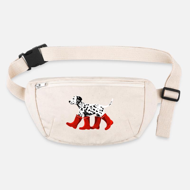 Dalmatian with red boots Stanley/Stella recycled Hip Bag 