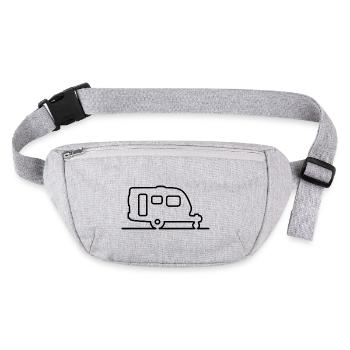 Caravan - Contour - modern shape - Stanley/Stella recycled Hip Bag  - heather grey - Front