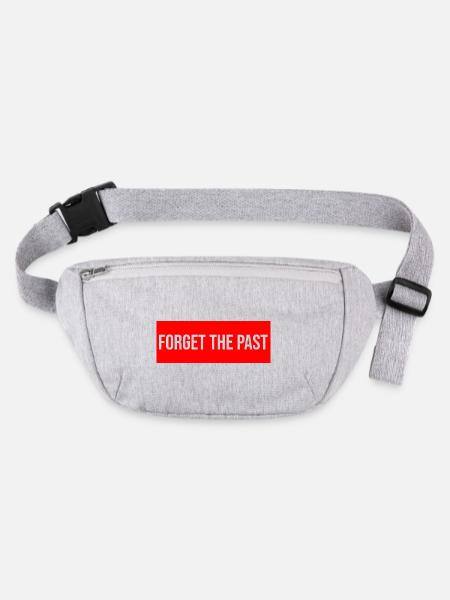 forget the past - Stanley/Stella recycelte Gürteltasche - Grau meliert - Vorne